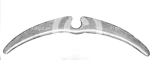 Gold ornaments from the graves of the Incas of Peru - ornament worn by Chiriqui Indians, 1883. Creator: Unknown.