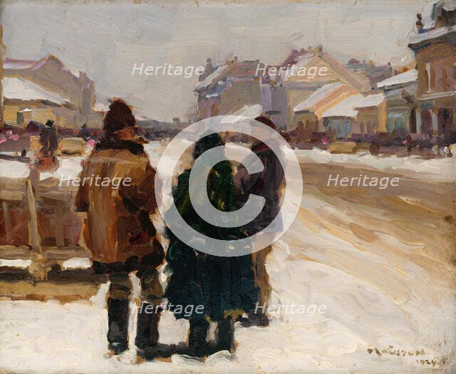 At the Michalovce Market, 1924. Creator: Teodor Jozef Mousson.