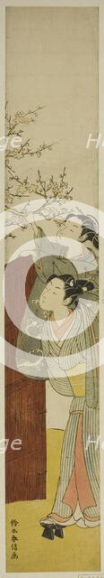 Picking a Plum Branch, c. 1767/68. Creator: Suzuki Harunobu.
