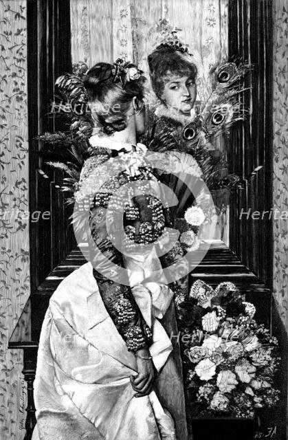 "Reflections" - picture by G. Schachinger, 1890. Creator: Unknown.