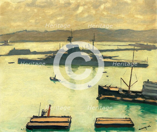 Le Croiseurs, effet de contre-jour, 1922. Creator: Marquet, Pierre-Albert (1875-1947).