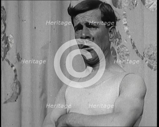 The Music Hall Star Billy Merson Pulling a Variety of Funny Faces, 1920s. Creator: British Pathe Ltd.