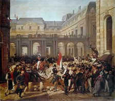 Louis Philippe procedes from the Palais-Royal to the town hall of Paris, 31 July 1830, 1832.
