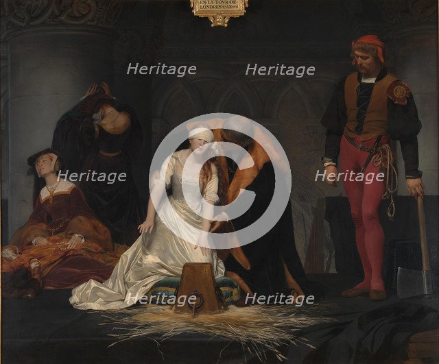 The Execution of Lady Jane Grey, 1833. Artist: Delaroche, Paul Hippolyte (1797-1856)