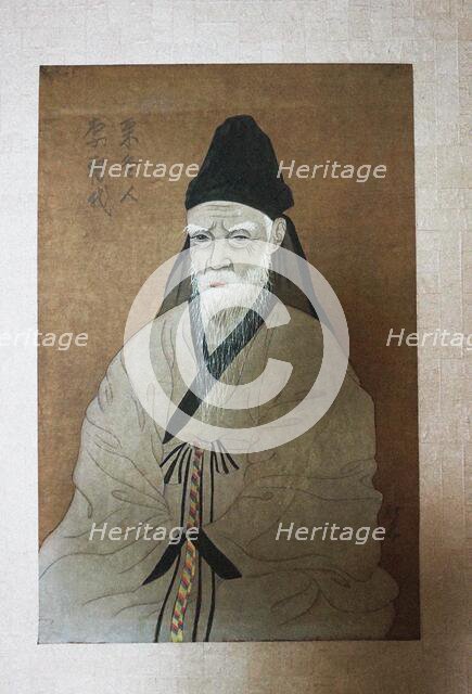 Portrait of Yi Hwang (1501-1570), 20th century. Creator: Anonymous.