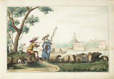 Pastoral show on a river, 1655. Creator: Gesina ter Borch.
