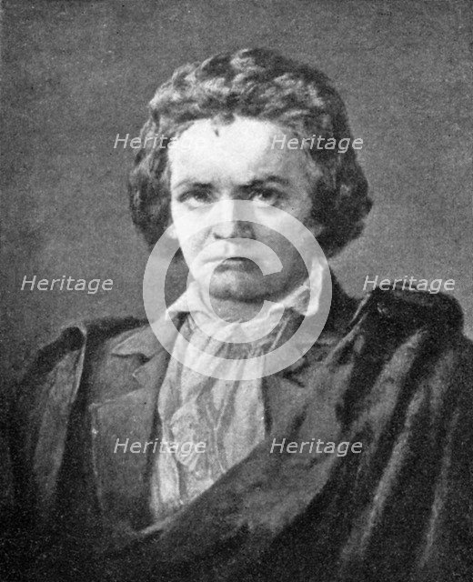 Ludwig van Beethoven, (1770-1827), German composer, 1909. Artist: Unknown