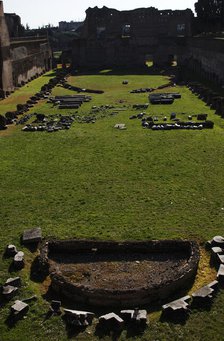 Stadium of Domitian, Imperial Palace, Palatine Hill, Rome, Italy, 51-96 AD (2009). Creator: LTL.