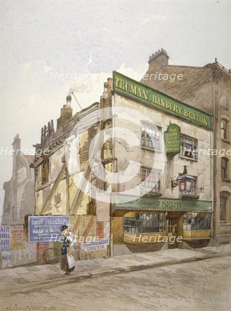 The Sieve public house, Church Street, Minories, London, 1886. Artist: John Crowther