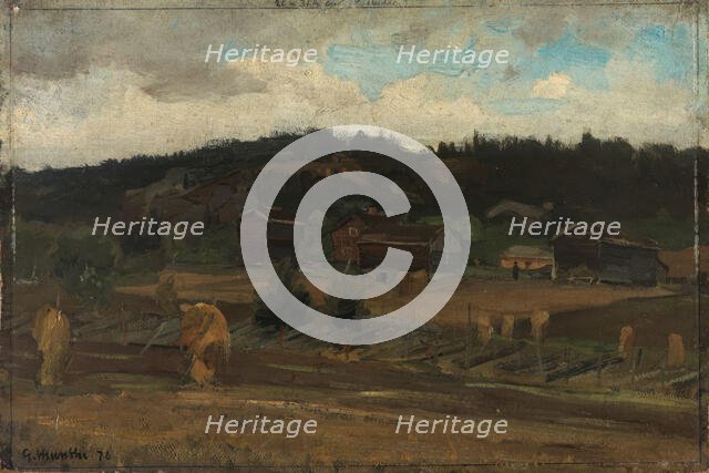 Sheaves of Grain, 1876. Creator: Gerhard Munthe.