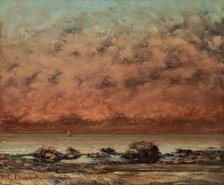 The Black Rocks at Trouville, 1865/1866. Creator: Gustave Courbet.