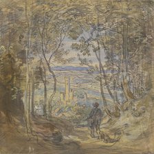 View from the forest of Eppstein, c1850-1905. Creator: Anton Burger.