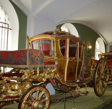 Empress Catherine II's Coach Berline, 1769. Artist: Buckendahl, Johann Konrad (active Mid of 18th cen.)