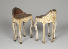 Pair of Musician's Chairs, Northern Italy, c. 1770. Creator: Unknown.