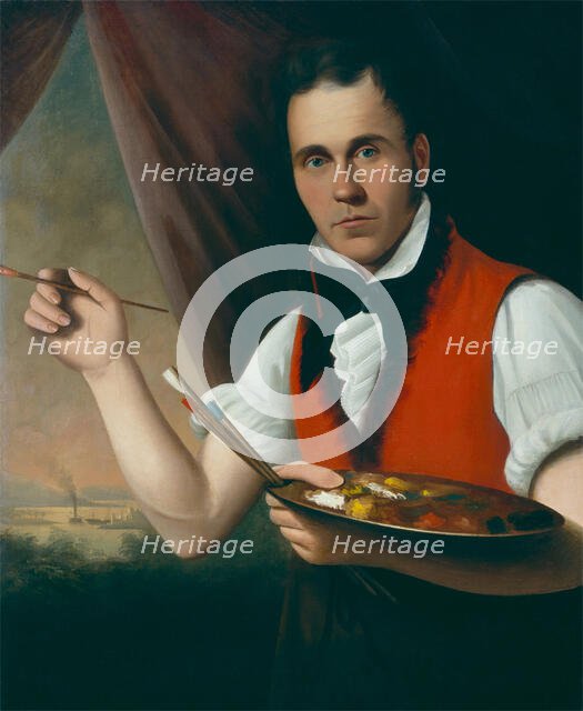 Self Portrait, 19th century. Creator: Francis Matte.