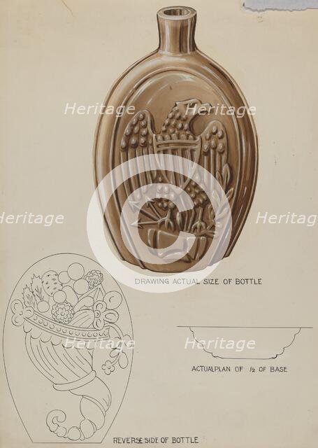 Flask, c. 1936. Creator: Wellington Blewett.