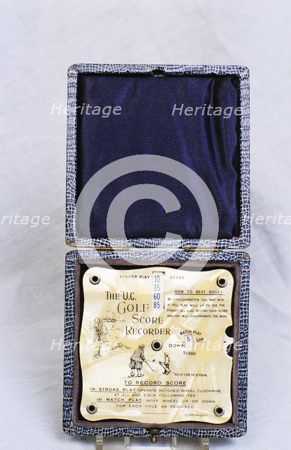 The 'UC' golf score recorder, c1900. Artist: Unknown