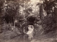Grotto in the Bois de Boulogne, 1858-1860. Creator: Charles Marville.