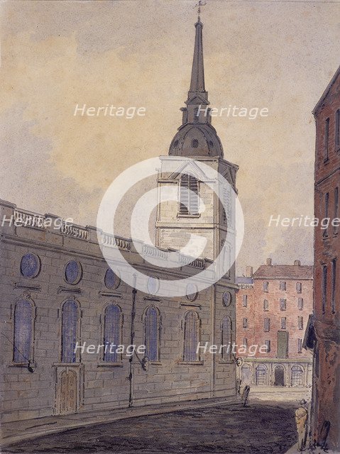 St Benet Gracechurch, London, c1810. Artist: William Pearson