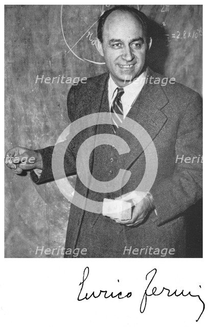 Enrico Fermi, Italian-born American nuclear physicist. Artist: Unknown