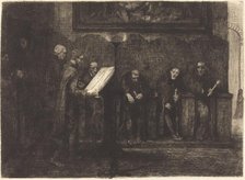 Spanish Singers (Les chantres espagnols), 1865. Creator: Alphonse Legros.