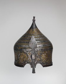 Turban Helmet, Western Iranian, in the style of Turkman armour, late 15th century. Creator: Unknown.