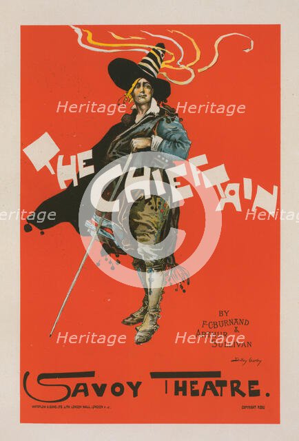 Affiche anglaise pour Savoy Theatre, "The Chieftain", c1896. Creator: Dudley Hardy.