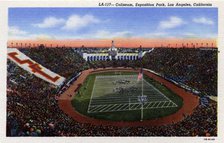 Coliseum, Exposition Park, Los Angeles, California, USA, 1941. Artist: Unknown