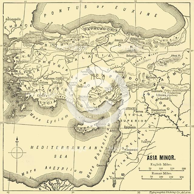 'Asia Minor - Map', 1890.   Creator: Unknown.