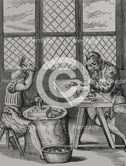 Thimble maker, 16th century, (1878).  Creator: Unknown.