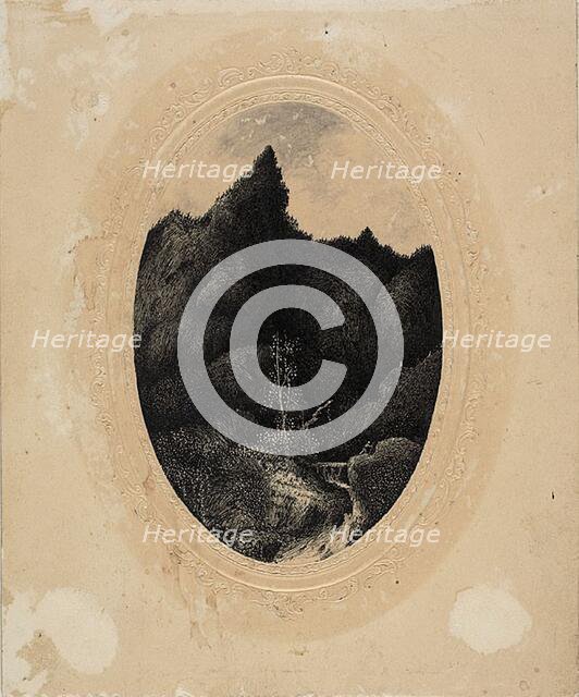 The Traveler in the Mountains, 1870/79. Creator: Rodolphe Bresdin.