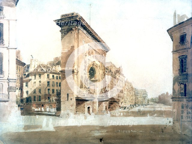 'La Porte St Denis, Paris', 1800. Artist: Thomas Girtin