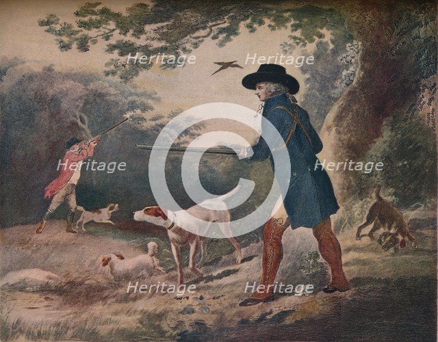 Pheasant Shooting, 1790, (1917). Artist: Robert Dodd