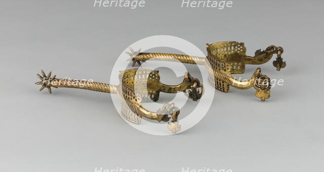 Pair of Rowel Spurs, Germany, East, c. 1500/25. Creator: Unknown.