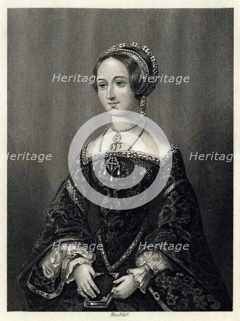 Marguerite de Navarre, Queen Consort of Henry II of Navarre, (1864).  Artist: John James Hinchcliff