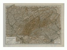 Map of Pennsylvania, 1910. Creator: Emery Walker Ltd.