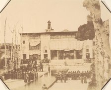 [Golestan, Le Salon et Fete de l'equinode, Teheran, Iran (le Pavillion du Trone)], 1840s-60s. Creator: Possibly by Luigi Pesce.
