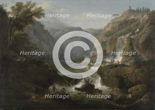 The Waterfalls at Tivoli, 1737. Creator: Claude-Joseph Vernet (French, 1714-1789).