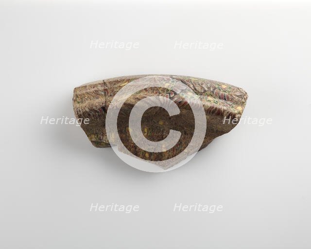 Fragment of a plate with a heavy moulded rim, 1st century. Creator: Unknown.