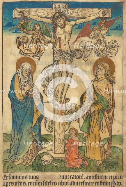 Christ on the Cross with Angels, c. 1490. Creator: Unknown.
