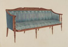 Sofa, c. 1936. Creator: Florence Choate.