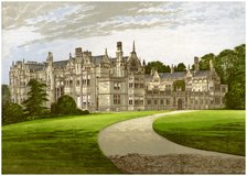 Rushton Hall, Northamptonshire, home of the Clarke-Thornhall family, c1880. Artist: Unknown