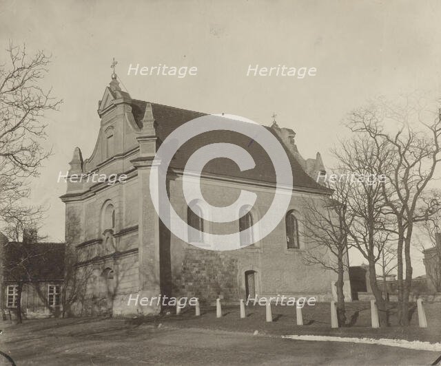 Church of St George - view from the south-west, Gniezno, between 1910-1914. Creator: Pelagia Gdeczyk.