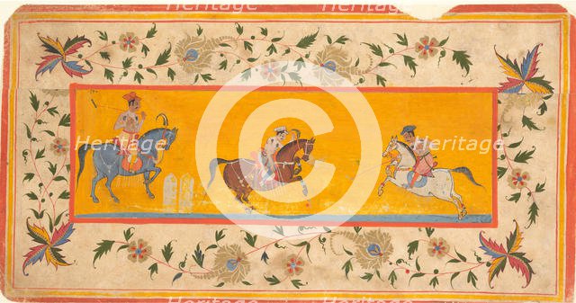 Three Polo Players, early 17th century (?). Creator: Unknown.