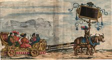 Music, shawms, trombones crumhorns (The Triumphal Procession of the Emperor Maximilian I), 1517-1518 Creator: Burgkmair, Hans, the Elder (1473-1531).