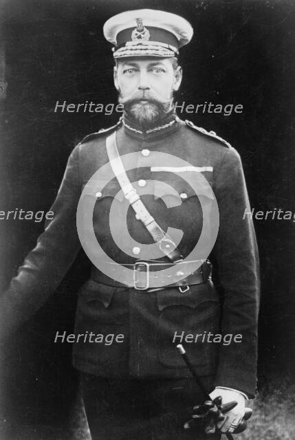 King George of England in uniform, Rotary Photo, 1910. Creator: Bain News Service.