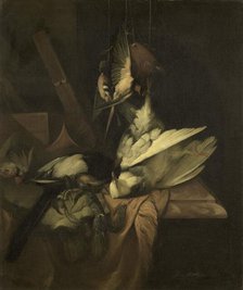 Still Life with Birds and Implements of the Hunt, 1684. Creator: William Gowe Ferguson.