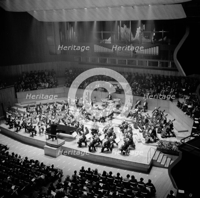 Royal Festival Hall, Belvedere Road, South Bank, Lambeth, London, c1954-1962. Artist: Eric de Maré