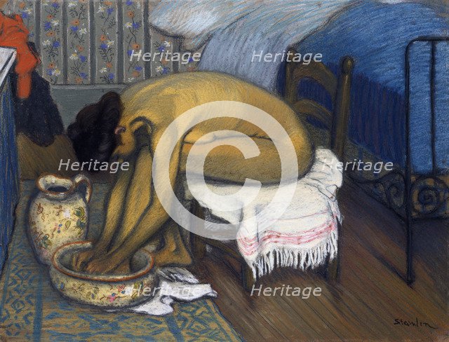 Le bain, 1902. Artist: Steinlen, Théophile Alexandre (1859-1923)