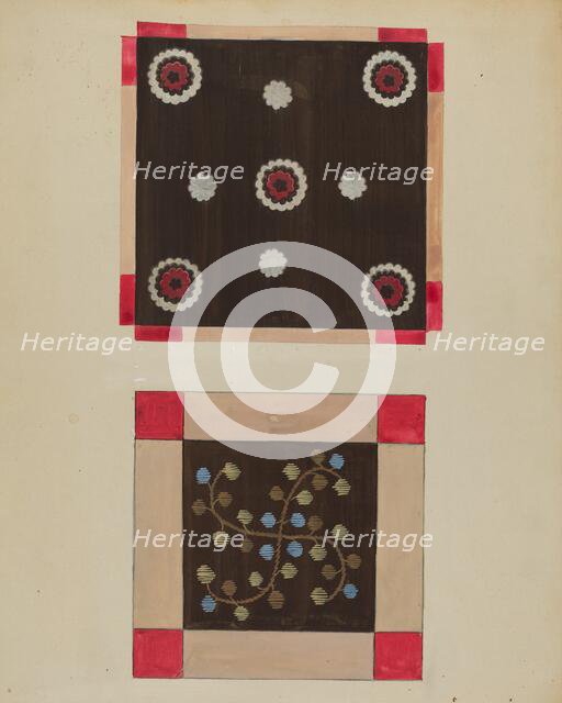 Button Rug, c. 1936. Creator: Jules Lefevere.